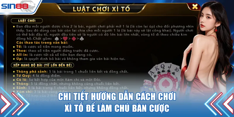 Chi tiết hướng dẫn cách chơi Xì Tố để làm chủ bàn cược