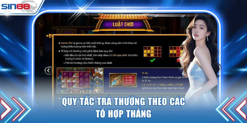 Quy tắc trả thưởng theo các tổ hợp thắng