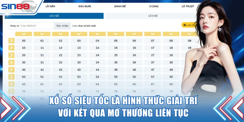 Xổ số siêu tốc là hình thức giải trí với kết quả mở thưởng liên tục